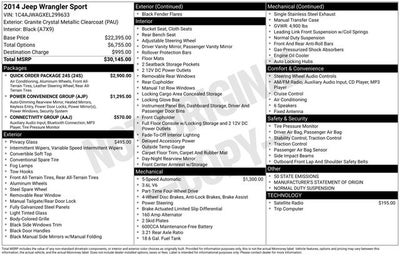 2014 Jeep Wrangler Sport