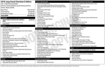 2018 Jeep Grand Cherokee Laredo E 4x4