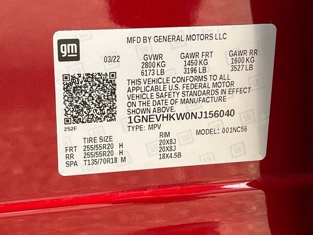 2022 Chevrolet Traverse AWD LT Leather