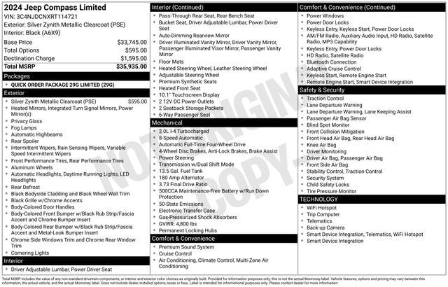 2024 Jeep Compass Limited 4x4