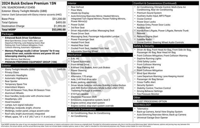 2024 Buick Enclave Premium FWD