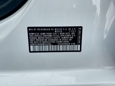 2021 Volkswagen Jetta 1.4T SE