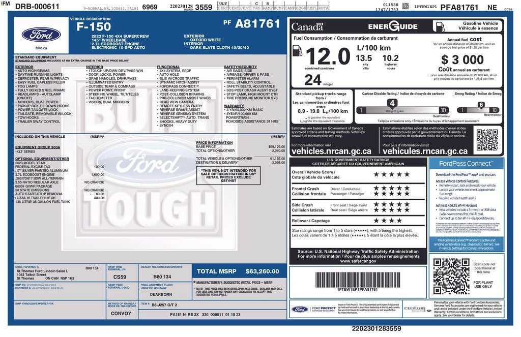 1FTEW1EP1PFA81761