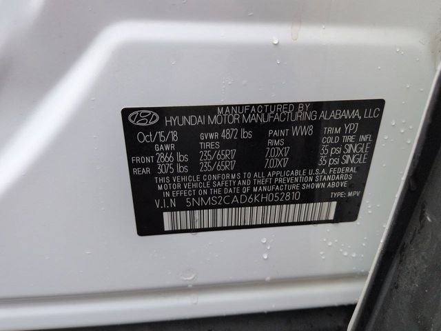 2019 Hyundai Santa Fe SE
