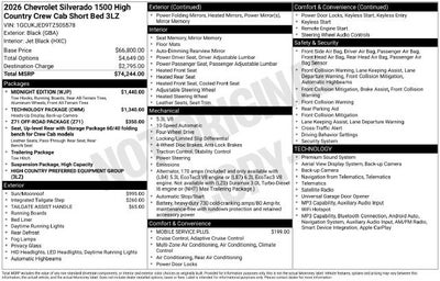 2026 Chevrolet Silverado 1500 High Country