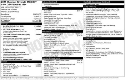 2026 Chevrolet Silverado 1500 RST