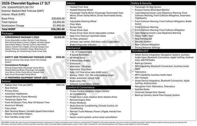 2026 Chevrolet Equinox LT
