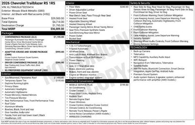 2026 Chevrolet Trailblazer RS