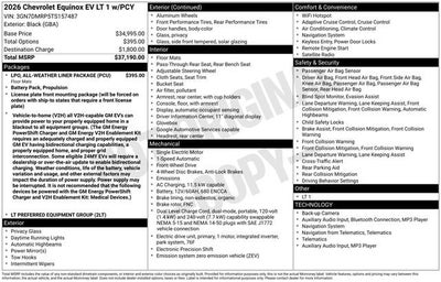 2026 Chevrolet Equinox EV LT
