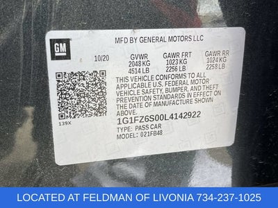 2020 Chevrolet Bolt EV Premier
