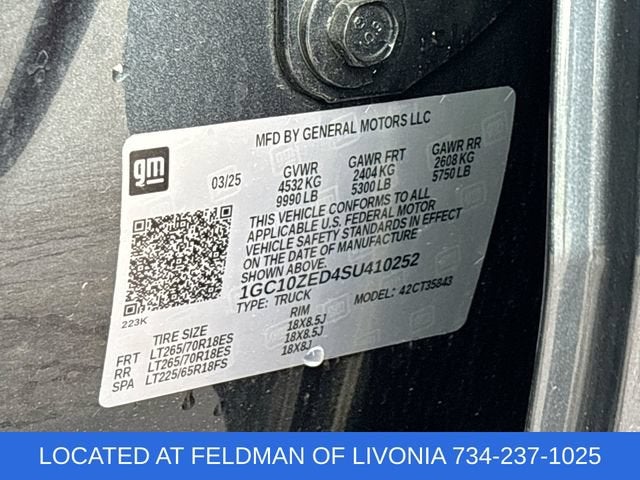 2025 Chevrolet Silverado EV LT - Extended Range