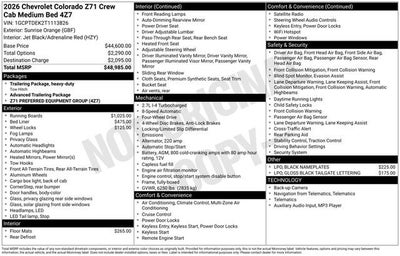 2026 Chevrolet Colorado Z71