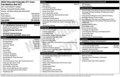 2026 Chevrolet Colorado Z71