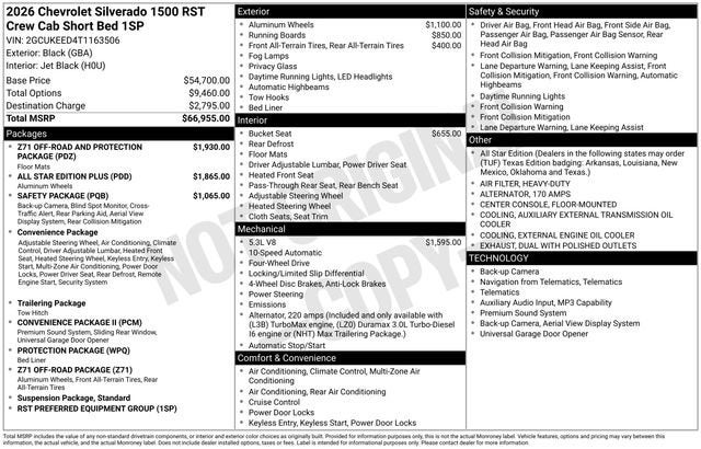 2026 Chevrolet Silverado 1500 RST