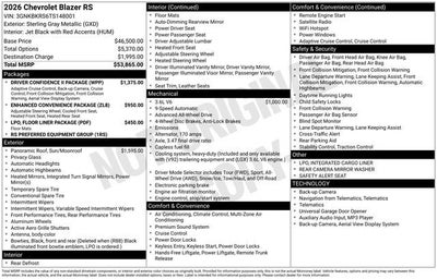 2026 Chevrolet Blazer RS