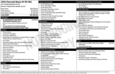 2025 Chevrolet Blazer EV RS