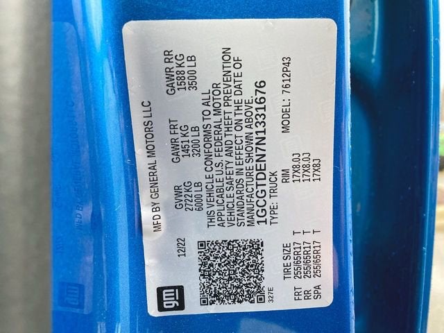 2022 Chevrolet Colorado Z71