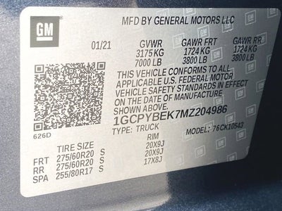 2021 Chevrolet Silverado 1500 Custom