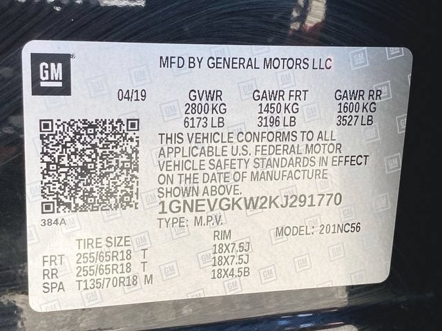 2019 Chevrolet Traverse LT Cloth