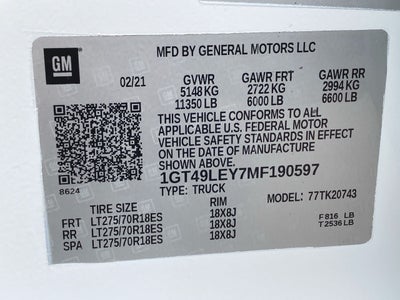 2021 GMC Sierra 2500 HD 4WD Crew Cab Standard Bed