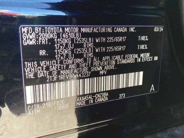 2024 Toyota RAV4 LE