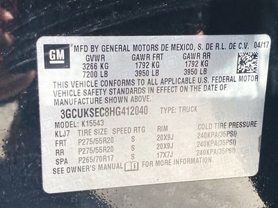2017 Chevrolet Silverado 1500 LTZ