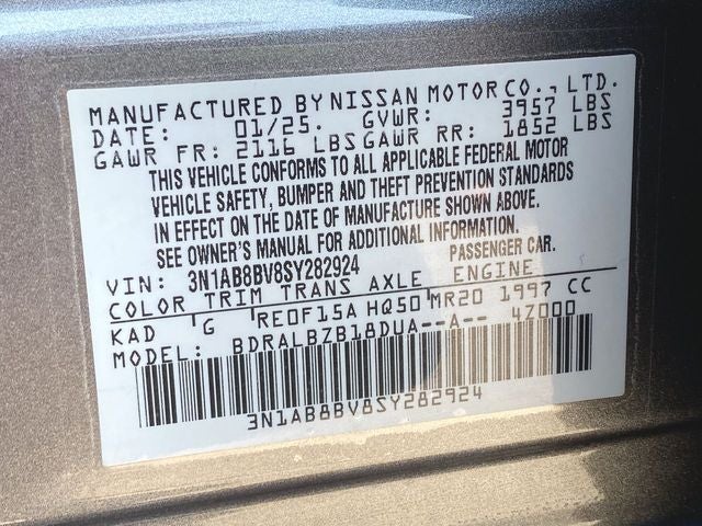 2025 Nissan Sentra S