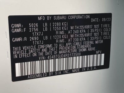 2024 Subaru Outback Wilderness