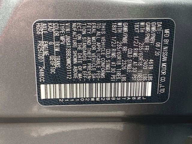 2021 Nissan Rogue SV Intelligent AWD