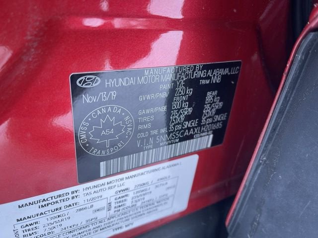 2020 Hyundai Santa Fe Ultimate